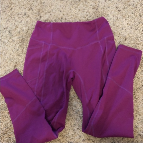 Til You Collapse Pants - Plum color TYC TIL You Collapse leggings.